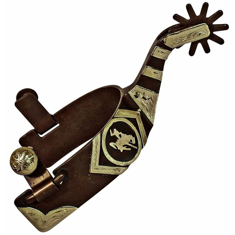 Éperons En Bronze Et Cuir, Génériques, Occasion, Pour équitation