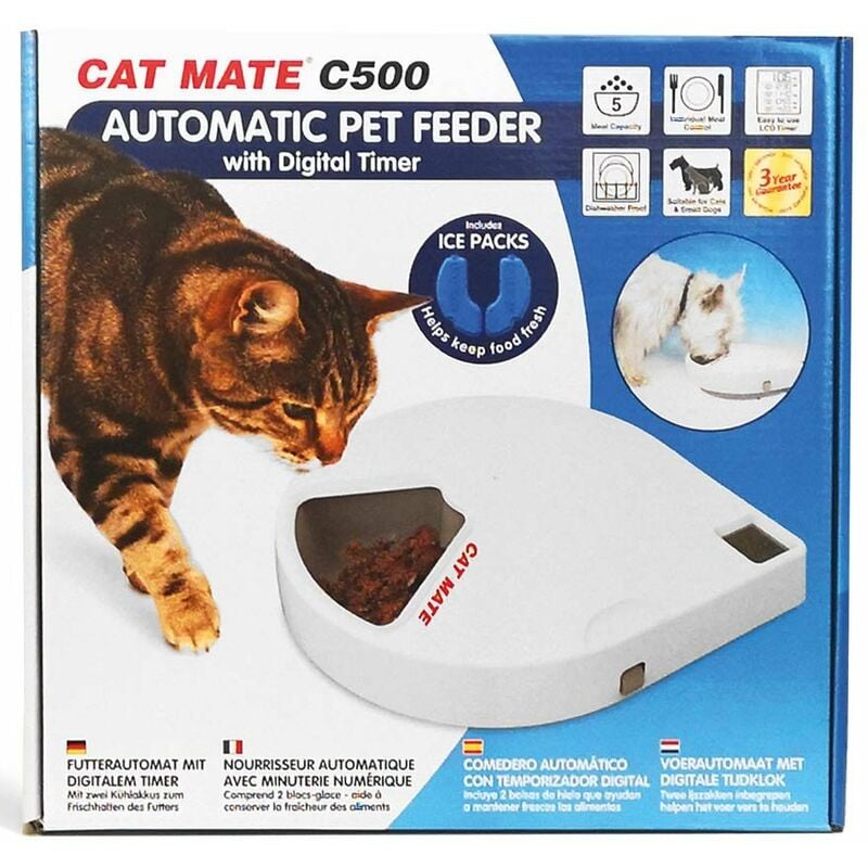CAT MATE C50 Mangeoire automatique avec cinq repas en 96 heures