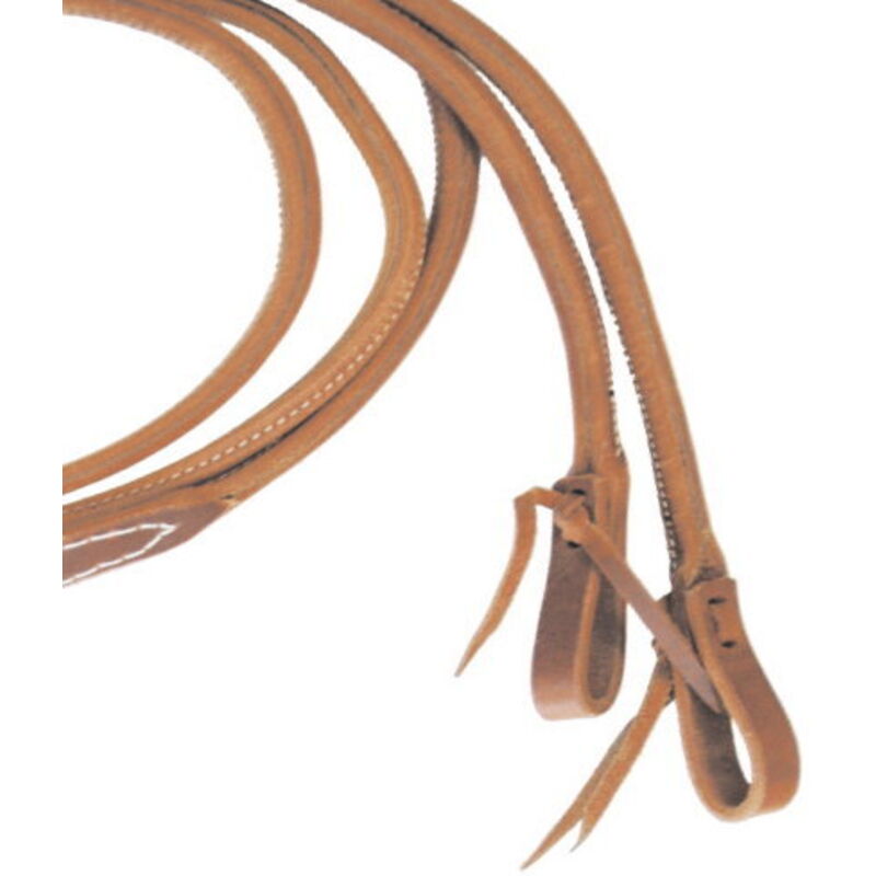 Rênes Western Fermées Réglables En Cuir - Roping - Marron - Western Imports