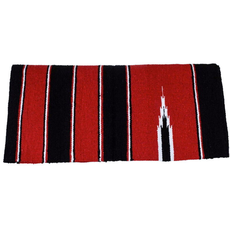 Tapis De Selle Showman 36x34 Pouces - 100% Laine, Design Navajo, Style