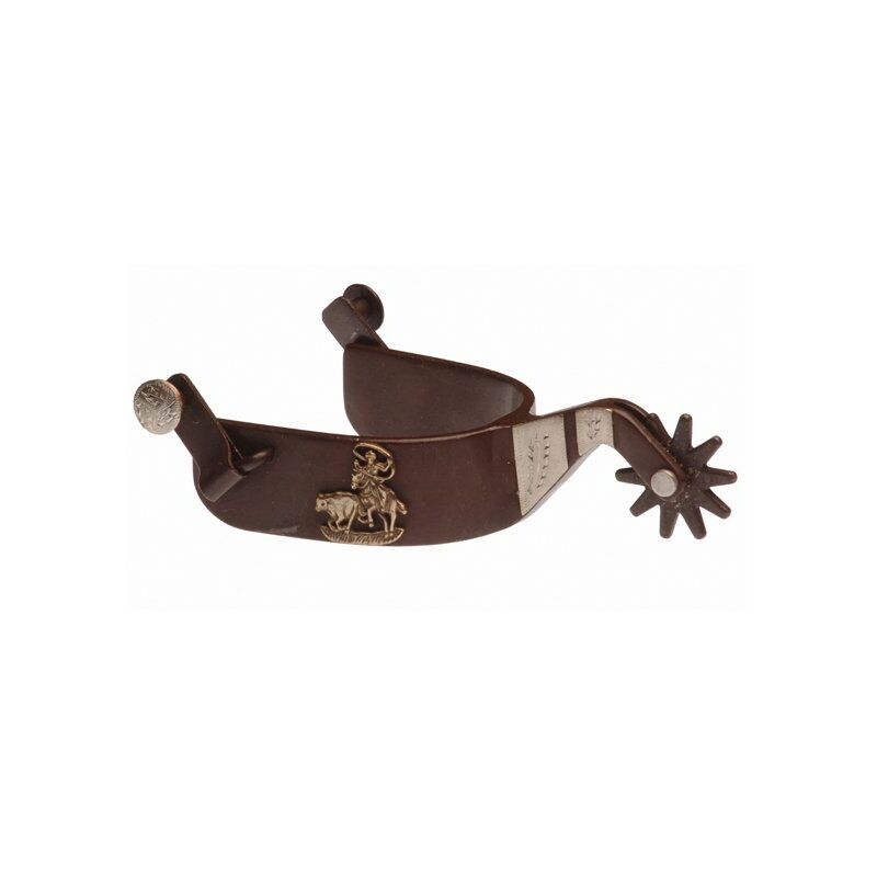Eperons WESTERN brunis étroits Taille - Unique