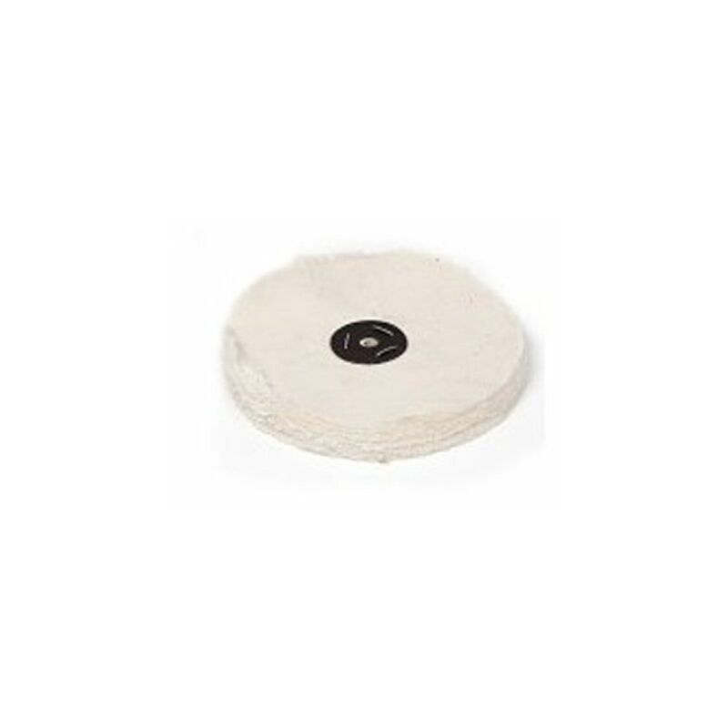 Roue En Coton Pour Polissage Et Lustrage Ø 100mm - Centre Bois - Neuf Avec Étiquettes Kd89
