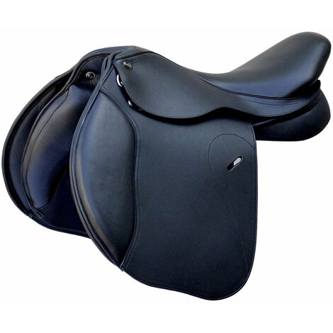 Selle Passier D’Obstacle 17″ En Cuir Marron – Occasion Très Peu Servie