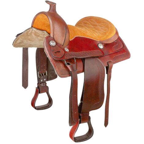 Une fourche au lasso Ranch Wade Tree Work Cuir Premium Selles