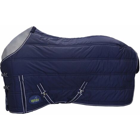 155 cm, Blu: Couverture de boîte matelassée 350g avec sangles et couvre queue (1/3)
