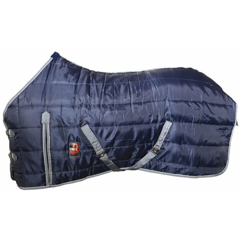 155 cm, Blu: Couverture de boîte 3 étoiles matelassée 300g avec fermeture avant et couverture arrière (1/3)