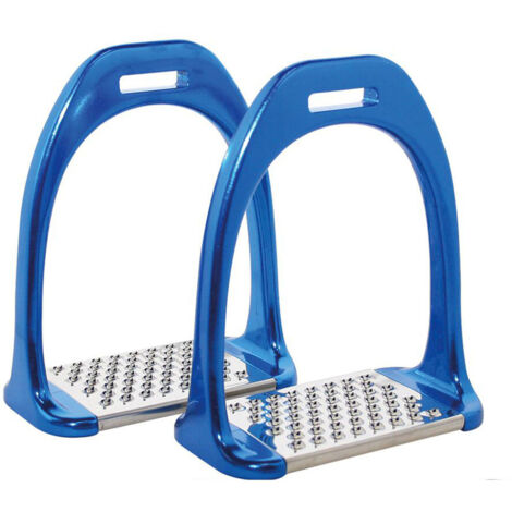 Grigio - Supports en alliage léger avec banc large et plateformes en acier inoxydable antidérapantes de 120 mm (1/2)