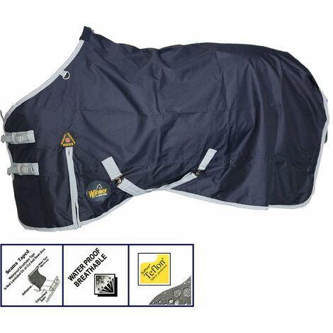 135 cm, Blu: Paddock imperméable respirant non rembourré Couverture gagnante (1/3)