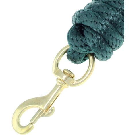 Longe De Cheval En Nylon Souple Avec Mousqueton Couleur Laiton AmaHorse