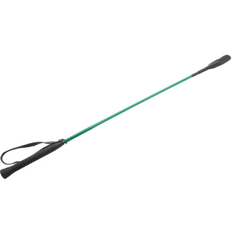 Chaux - Cravache d'équitation brillante avec manche antidérapant longueur 65 cm
