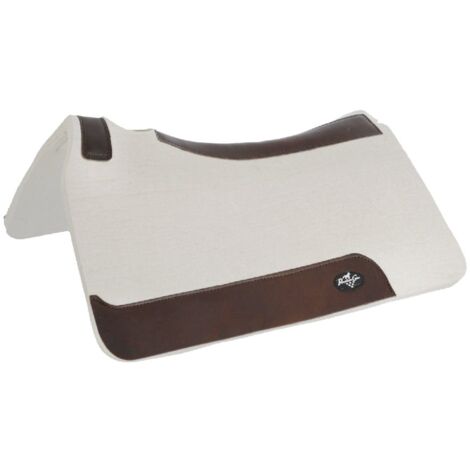 Tapis De Selle Western Mayatex - Laine Noire - 34x36 - Occasion - Fabriqué En Inde