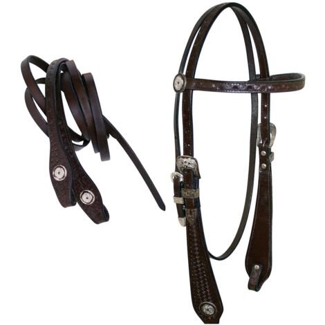 45BH Hilason Western Horse Headstall Breast Collar Set American 45BH Hilason Western Horse Headstall Breast Collar Set American
