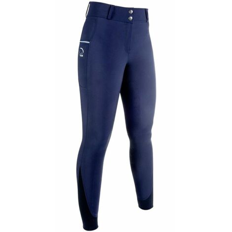 40, Blanc 1200: Pantalon d'équitation Comfort FLO full grip pour femme