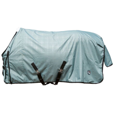 125 cm, Sage 5412: Couverture de paddock imperméable sans rembourrage en tissu extérieur 600 deniers modèle High Comfort (1/5)