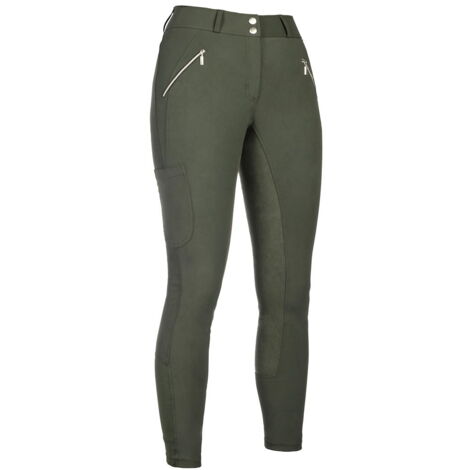 46 IT, grigio: Pantalon d'équitation femme modèle Lia taille haute pleine en cuir synthétique (1/5)