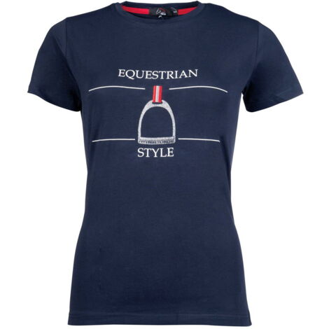 XS, Nero 9178: T-shirt à manches courtes pour femme Modèle sports équestres (1/5)