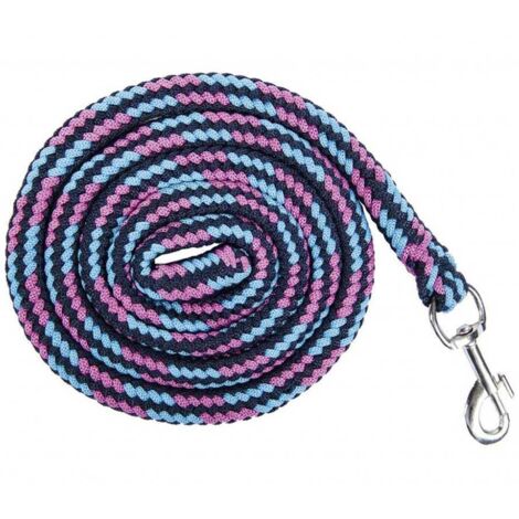 180 cm, turchese/lilla: Funny Horses riding longline avec mousqueton (1/2)