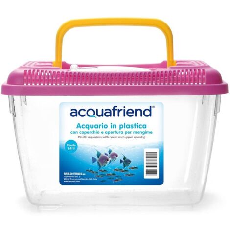 petit 21x13x14h cm Verseau: Aquarium en plastique avec couvercle