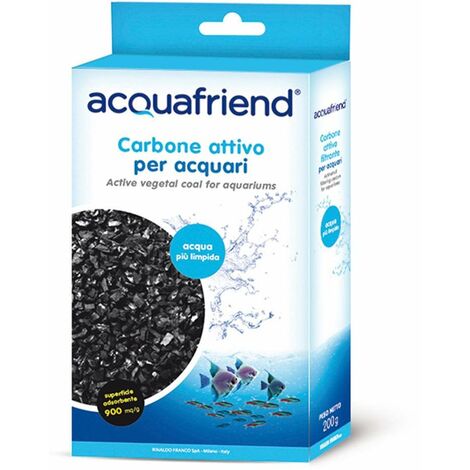 Charbon actif végétal pour aquariums 200 g