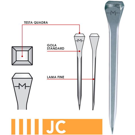 JC8 76 mm - 250 pcs: Mondial Clous pour Chevaux et Chevaux Marcheurs JC