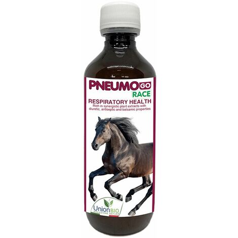 Pneumo Go adjuvant pour les maladies respiratoires des chevaux 6 bouteilles de 20 ml