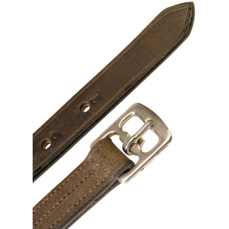 Étrier D'équitation Anglais En Cuir – Marron Havane Foncé, Taille Adulte Largeur 1, Occasion UK