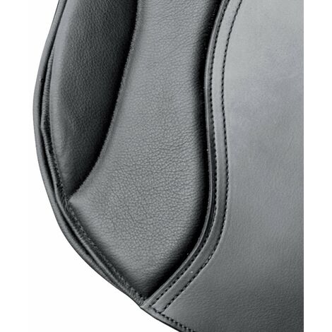 17,5 = 44 cm, Noir: Selle de dressage Torino en simili cuir et arcione