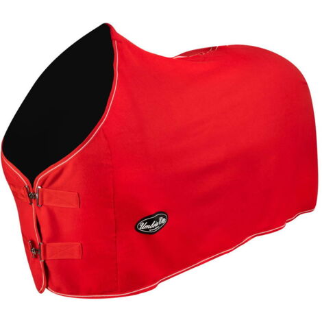 115 cm, Rouge: Couverture polaire pour cheval avec fermeture poitrine et renfort anti-frottement au garrot