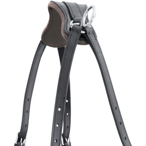 Cob Courbette - Col De Poitrine En Cuir élastique - Breastplate Anglais Foncé (occasion)