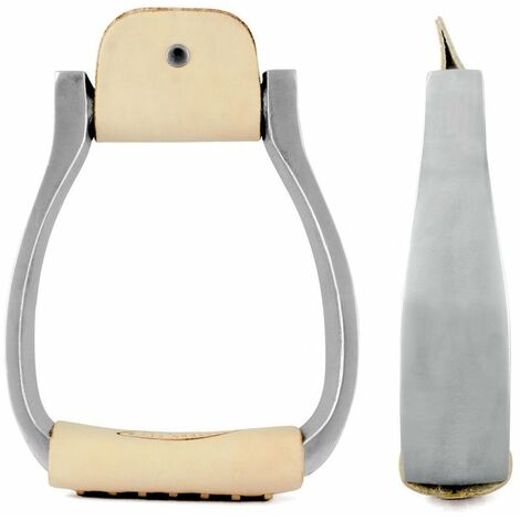 Étriers Western Aluminium Gravé - Taille 3,1 Pouces - Noir - Pour Adultes - NEUFS