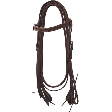 Bride Western Rawhide avec Rênes pour Poney - Golden Tan