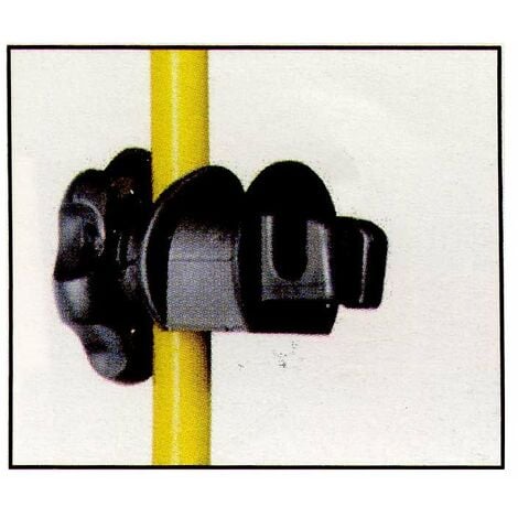 Isolateur pour fils et câbles ISOBLOC pour piquets de fer paquet de 25 pièces
