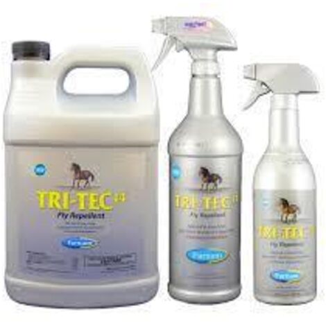 3,8 L TANICA Tri-Tec: Insecticide insecticide TRI-TEC pour chevaux contre les mouches à cheval et les insectes volants avec écran solaire 300ml 600ml 3.8L