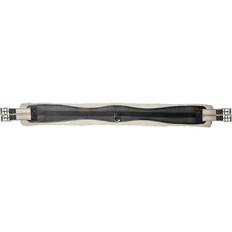 cm 140, Marron 04: Sangle Tattini en néoprène façonné doublé d'agneau synthétique avec anneau central élastique et boucle déployante (1/2)