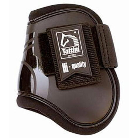 poney, Noir 10: Jarrets Tattini de haute qualité avec coque de protection creuse préformée et rembourrage en néoprène gaufré (1/2)