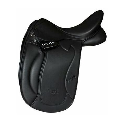 Housse de selle motifs fleuris noire