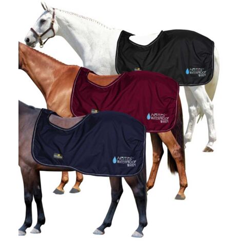 145 cm, Noir: Modèle de couvre-cheval imperméable Chaud 600 deniers et intérieur molletonné (1/5)