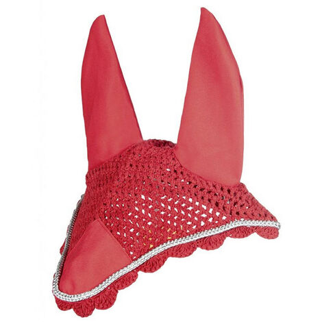 Pour en savoir plus :, bleu foncé/bleu foncé (6969): Bonnet anti-mosque au crochet fait à la main pour chevaux (1/5)