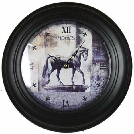 Horloge Murale Art Déco en Cristal et Porcelaine pour Salon
