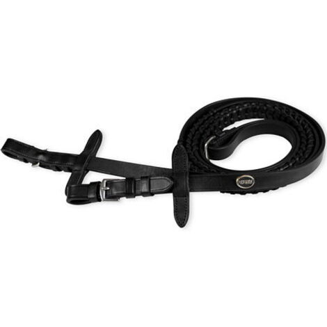 Cuir véritable tressé rond 6mm noir | Miste