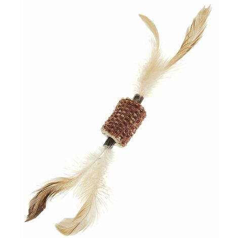 Rouleau de maïs et de plumes biologiques pour chats