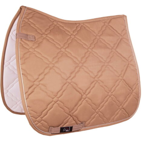 Poney rectangulaire, Fuchsia 3900: Siège selle anglais modèle Bologna avec édredon en losange