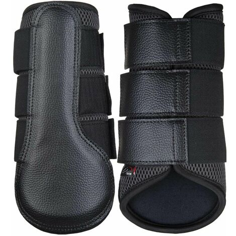 M, Noir 9100: Protecteurs de chevaux en tissu 3D anti-sueur Breath model 3D