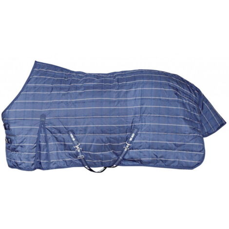 155 cm, Bleu marine 6900: Couverture de box d'hiver pour le rembourrage des chevaux 200 gr et 1200D (1/3)