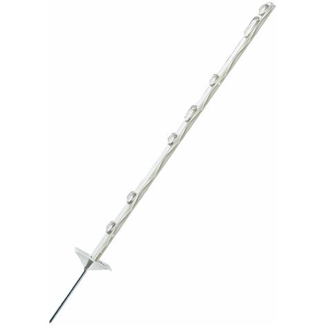 Piquet de clôture électrique 100 cm avec isolateurs – Pour terrains accidentés – Résistant aux intempéries – Installation rapide – Amahorse