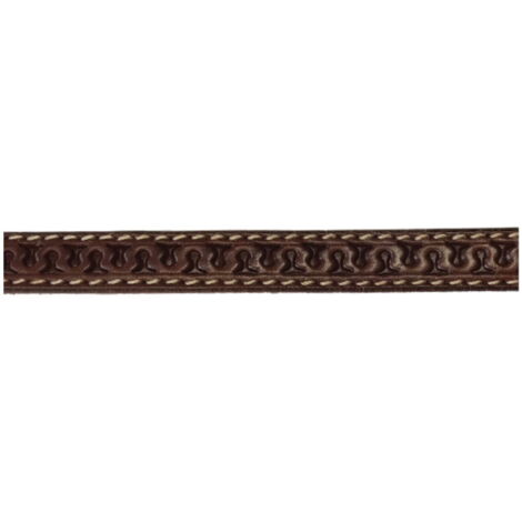 Coiffe Western Cheval Teskey’s - Simple Oreille - Cuir Marron - NEUVE