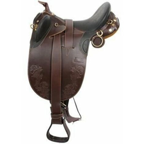 Selle australienne en cuir de demi-race de cheval à forte ... - Alibaba