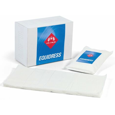 Le bandage rembourré polyvalent EQUIDRESS avec une couche d'ouate maintient le pelage et la peau du cheval de sport au sec