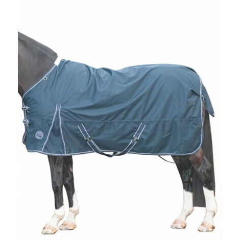 165 cm, Bleu marine: Couverture pour paddock imperméable pour débutants avec un remplissage de 100 g et un tissu extérieur de 600 deniers (1/5)