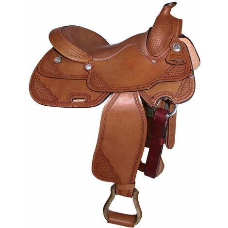 Selle Argentine Gaucho Pampa En Cuir + Bride Morsure - Artisanat Traditionnel
